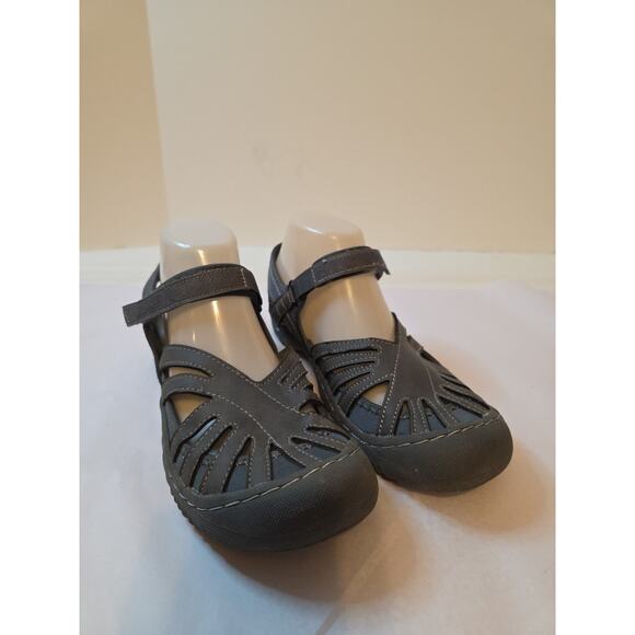 Jambu J Sport Poppy Gray Women's 8 M Sandals With Ankle Strap - Picture 2 of 13